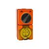 Outlet switched ip66 5pin 20a 500v r/org CLI56C520RO