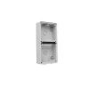Mounting box 2 gang shallow grey CLI56ES2GY