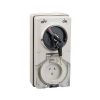 Switch socket 10a 240v 3 flat pin lockab CLI56K1CV310GY
