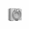 Outlet socket ip66 2pin 15a 32v grey CLI56SO215/32GY