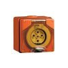 Outlet socket ip66 5pin 20a 500v grey CLI56SO520GY