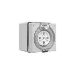 Outlet socket ip66 5pin 32a 500v grey CLI56SO532GY