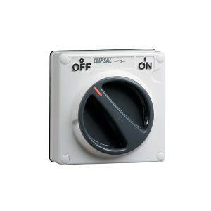 Isolator ip66 1g 3p 50a 1way l/e grey CLI56SW350LEGY