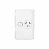 Gpo socket swt sing 10a vertical white CLIC2015VWE