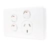 Gpo single with 2 extra switches white CLIC2015XXWE
