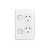 Gpo double vertical 10a white CLIC2025VWE