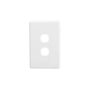 Plate cover 2 gang white CLIC2032CWE