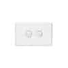 Switch 2gang horiz 10a ip66 white CLIC2032H66WE