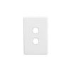 Plate grid & cover 2g white CLIC2032VHWE