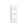 Plate grid & cover arch 2g white CLIC2032WE