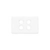 Plate grid & cover 4g white CLIC2034VHWE