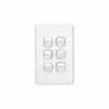 Switch 6g vertical 10a white CLIC2036VAWE