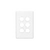 Plate grid & cover 6g white CLIC2036VHWE
