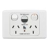 Gpo skt swt twin 10a rcd 10ma white medi CLIML2025RC10WE