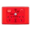Gpo socket swt twin 10a rcd 10ma red CLIML2025RCD10RD