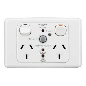 Gpo skt swt twin 10a rcd 10ma white medi CLIML2025RCD10WE