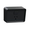 Socket sw horiz single 10a 250v bk CLIO3015BK