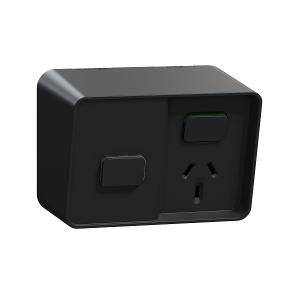 Socket sw single with timer 10a 250v bk CLIO3015TBK
