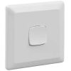 Switch 1g 10a pvc square plt white CLIP2031/2VAWE