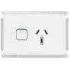 Socket sw horiz single 15a 250v CLIP3015-15XW