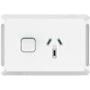 Socket sw horiz single 10a 250v CLIP3015XW