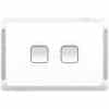 Switch horiz 2g 1/2way 20a/16ax 250v CLIP3042HAXW