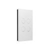 Switch 4 butt led c-bus saturn zen white CLIR5044NLZW