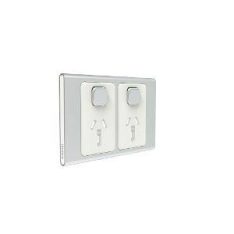 Skin socket switch horiontal double CLIS3025CSV