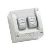 Switch 2g w/prf ip66 16a 250v res/grey CLIWS226/2RG