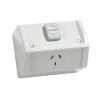 Gpo sw sgl w/prf ip53 10a 250v res/grey CLIWSC227/1RG