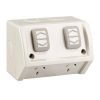 Gpo sw w/prf ip53 15a 250v res/grey CLIWSC227/2/15RG