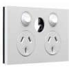 Socket outlet 10a 250v twin less ex swt CLIZ4025XUAZW