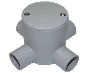 Junction box deep pvc 25mm 4 way 10 box CABDJB4-25