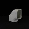 Bend 90 deg flat duct bend 80mm A-AEB80