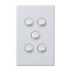 Excel e-ded 16a 5g switch white LEGED770/5WE