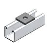 Bracket plate square m8 1 hole hdg EZYE1062H