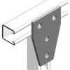 Bracket tee plate four hole gusset hdg EZYE1358H