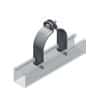 Clamp pipe-strut 38mmdia 32x2.0mmxm6 hdg EZYE5-38H