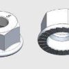 Flange nut c/bore m10 ss EZYCNS