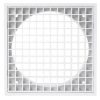 100mm egg crate grille FANECG100