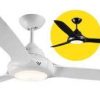 Flair ceiling fan 36in white 3 blade FANFLR36WH-LED