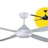 Quinton ceilingfan 52in black with 4 eas FANQTN52BK