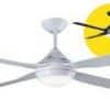 Quinton ceilingfan 52in white with 4 eas FANQTN52WH-LED