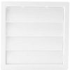 Grille exhaust louvre ext grav 125mm wht FANPGL125