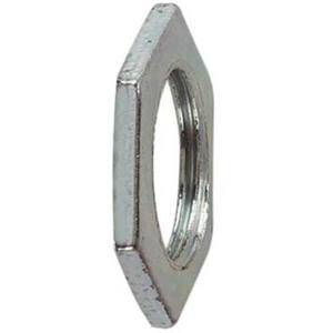 Hex locknut nickle plated brass 32mm FLEB-M32