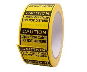 Fibre optic cable warning tape 66m roll CABFOCTAPE