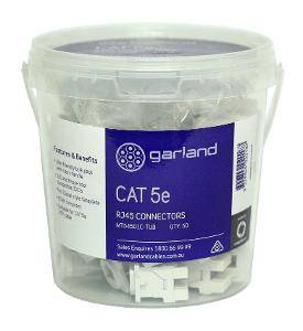 Jack rj45 cat5e clipsal style white bulk GARMT54501C-TUB
