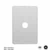 Switch plate vertical 1 gang (less mech) GSMFLSWPV1G