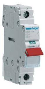 1p 63a switch red toggle 35sq terminal HAGSBR164