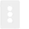 Allure 3 gang switch plate mw HAGWBHSP3-MW